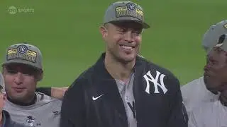 New York Yankees Lifts ALCS Trophy | MLB Postseason 2024