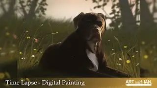 Pet Portrait || Time Lapse Digital Painting || In Loving Memory