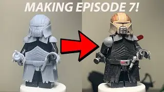 MAKING Sith Stalker Starkiller in LEGO! Star Wars the Force Unleashed Custom Minifig (MAKING EP 7)