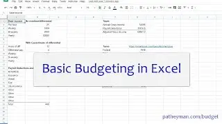 Budgeting Basics with Excel or Google Sheets