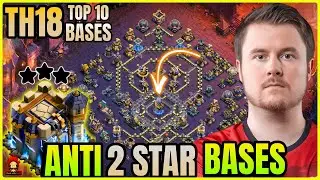 NEW ANTI 3 STAR TOP 10 TOWNHALL 18 BASE ! TH18 LEGEND BASES WITH LINK ! ANTI 2 STAR TH18 WAR BASE