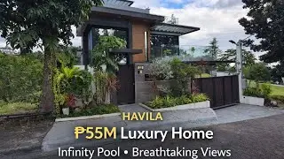 ₱55M Industrial Modern Estate in Havila Taytay, 730sqm Smart,Solar-Powered Luxury with Skyline Views