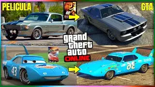 TOP 10 COCHES de PELICULAS en GTA5 Online! VEHICULOS DE PELIS & SERIES GTA5 ONLINE| TOP VEHICULOS