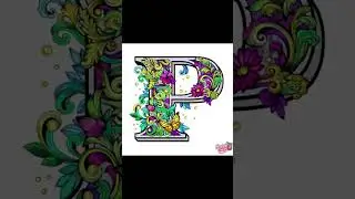 P - Alphabet Series - Lets Color the World !!!
