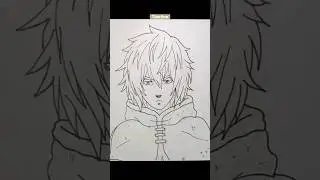 How To Draw Thorfinn | Vinland Saga #shorts #drawing #animedrawing #vinlandsaga