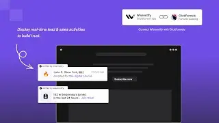 Show sales pop up as social proof on your clickfunnels. | Wisernotify social proof tool