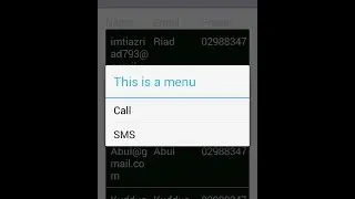 ListView onCreate ContextMenu