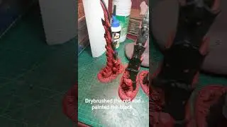 WIP Tyranid 3D-printed terrain at 150% size and higher print quality pt3