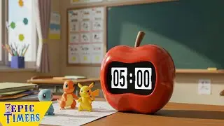5 Minute pokemon apple Timer with music - Teacher Appreciation day