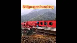 Bridge span launching | Movable scaffolding system