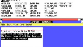 The Very First Microsoft Windows Operating System (Windows 1.0)