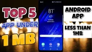 TOP 5 APPS UNDER 1MB | TOP 5 APPS FOR ANDROID | IN HINDI