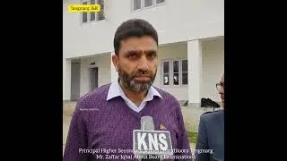 Principal Higher Secondary School #Chandiloora #Tangmarg Mr. Zaffar Iqbal Talking To #KNS News