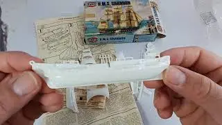 H.M.S. Shannon, Airfix 1980 (1954) #scalemodel #airfix #kitreview #youtubevideo #shannon