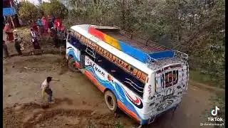 Nepalese bus driver real whelee.........dangerous road of nepal