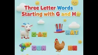 THREE LETTER WORDS STARTING WITH LETTER G & H #trending #viral #youtube #parenting #shortvideo