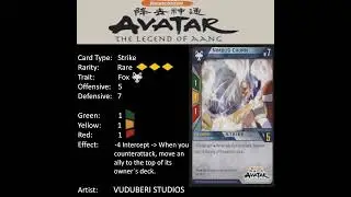 032 Nimbus Churn Avatar the Legend of Aang TCG Quickstrike Master of Elements