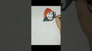 Hacker anonymous drawing #shorts