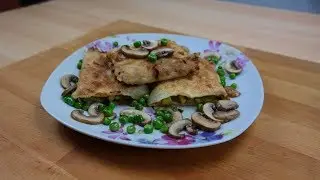 Vegan - Knusprige Maultaschen mit Gemüsefüllung