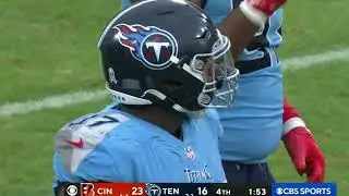 TItans HUGE PENALTY for running into the snapper seals the game vs. Bengals