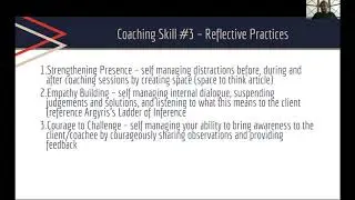 Leading as a Coach - Reflective Practices