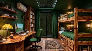 🎧 Cozy Forest Cabin Rain Sounds for Deep Sleep 🌧️ | Relaxing ASMR Ambience