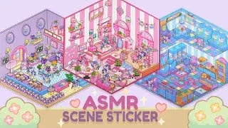 Magical Pony Scene Sticker 🦄🌙 | Relaxing ASMR ✨