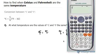 📚 How to find when Celsius and Fahrenheit are the same temperature