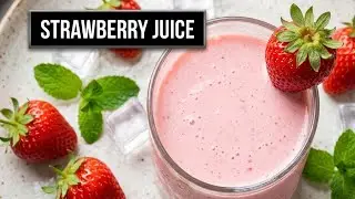 Easy sweet dish strawberry juice 🍓🍓