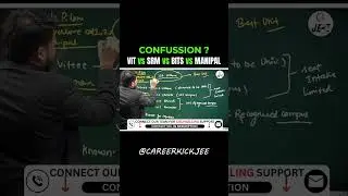 VIT Vellore Vs SRM KTR Vs Manipal Vs Bits Pilani Comparison 2025 | Which Is Better? #shorts #jee