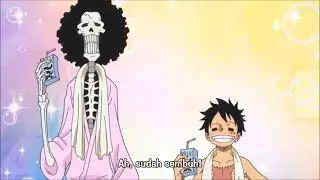 Luffy dan Brook minum susu, gigi luffy dan tulang brook langsung sembuh One Piece 827 Sub Indo