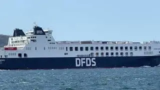 EPHESUS SEAWAYS Ro-Ro Frachtschiff DFDS in der Meerenge der Dardanellen in der T&uuml;rkei