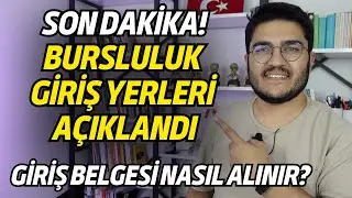 Bursluluk Sınavı Giriş Belgeleri Yayınlandı! Giriş Belgesi Nasıl Alınır?