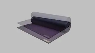 Jade Fusion XW Yoga Mat (5/16 x 28 Wide x 71 Long) Two-Toned Midnight/Purple by Jade Yoga