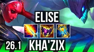 ELISE vs KHA'ZIX (JGL) | EUW Master | 26.1