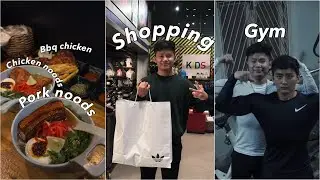 Spending a Day With Lil Bro | Adidas Shopping, Gym Session, Good Food & More 🛍️💪🍔