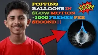 Popping Balloon In Slow Motion -1000  Experiment Boy#dhamaka #experiment#science#viralvideo #like  