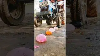 tractor vs Balloon water 🤑short no 71.....#viral #trending #shorts #entertainment