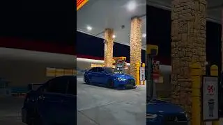 Gas station lighting is KEY #carvideos #jdm #cartok #slammed #fyp #trending #baggedevox #slammedenuf