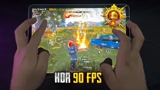 iPad Pro M2 PUBG HANDCAM 🔥 HDR + 90FPS ❤️ Pubg Test/ Gameplay/ Sensitivity + Control 🔥