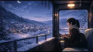 겨울 새벽 ❄️ 애니 감성 로파이 | Winter Dawn Anime Lofi – Snowy Morning Train (1 Hour)