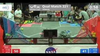 VEX Worlds 2016 - VRC High School - Science - Qual 221 (3118A 6526F) 258 vs 98 (7316E 231X)