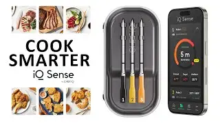 CHEF iQ Sense | Smart Wireless Meat Thermometer | 3 Ultra-Thin Probes | WiFi Unlimited Range