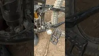 Weird dude rides MTB crank pegs in Whistler