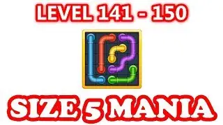 Line Puzzle: Pipe Art - Size 5 Mania Pack Level 141 - 150 - Walkthrough