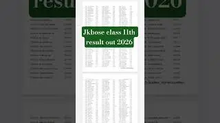 jkbose class 11th result out today | jkbose class 11th result 2026 | jkbose 11th result update today