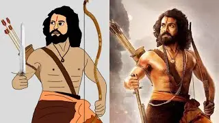 Komuram bheemudo song (full video) _ RRR - Ram Charan_Funny Drawing Meme Video