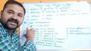 Thread Class Methods In Java Part1 - getId(),getName(),setName(),getPriority(),setPriority()