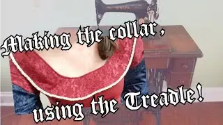 Medieval/Lord of the Rings Inspired Dress - Part 2 | Collar | Vintage Sewing Machine  #costube