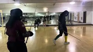 Mary and Bailey, Longsword sparring. 